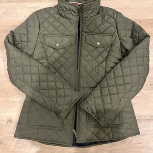Tommy Hilfiger Quilted Utility Jacket in Olive